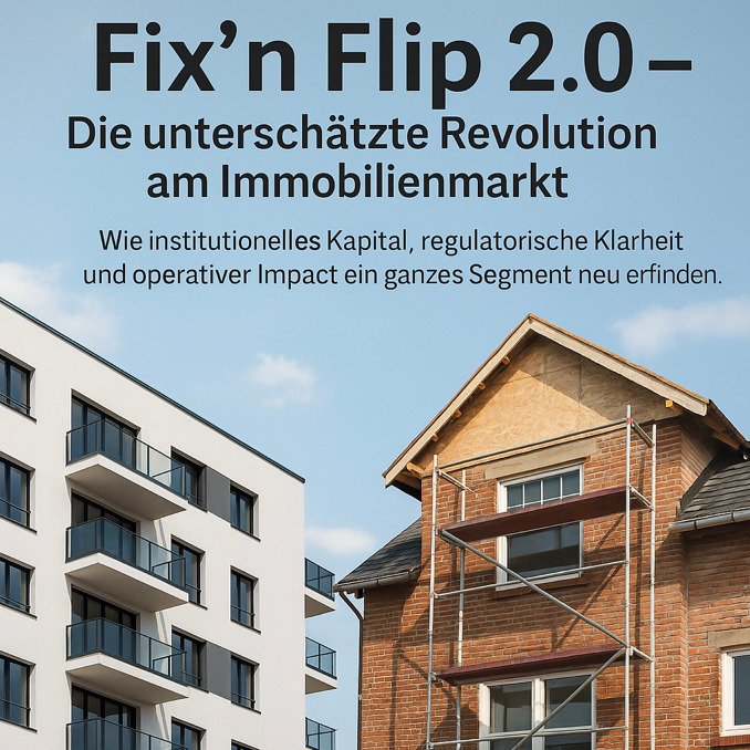Quantum Investments - Fix'n Flip 2.0 -
Die unterschätzte Revolution am Immobilienmarkt
Wie institutionelles Kapital, regulatorische Klarheit und operativer Impact ein ganzes Segment neu erfinden.